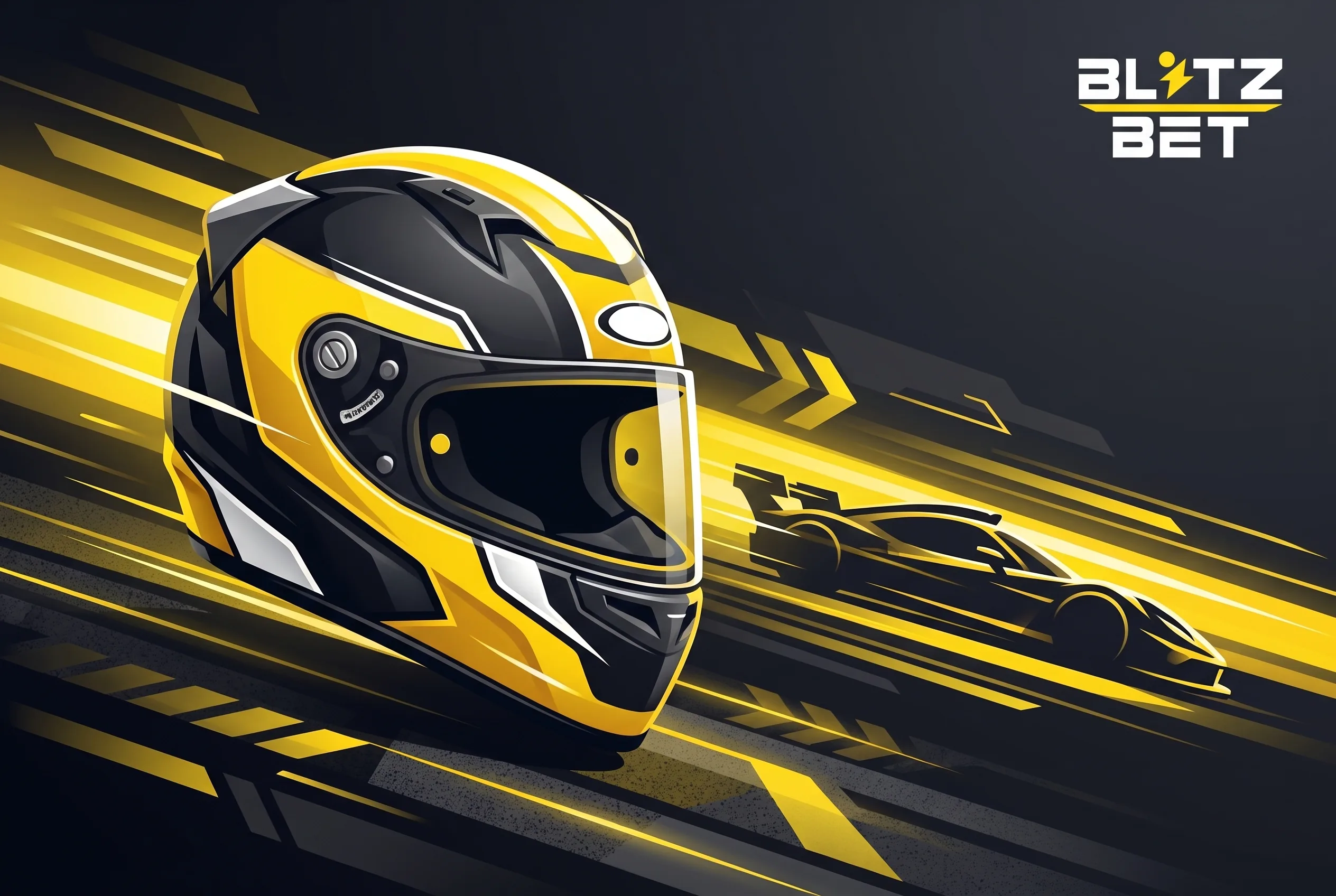 Ilustracja sportów motorowych Blitzbet